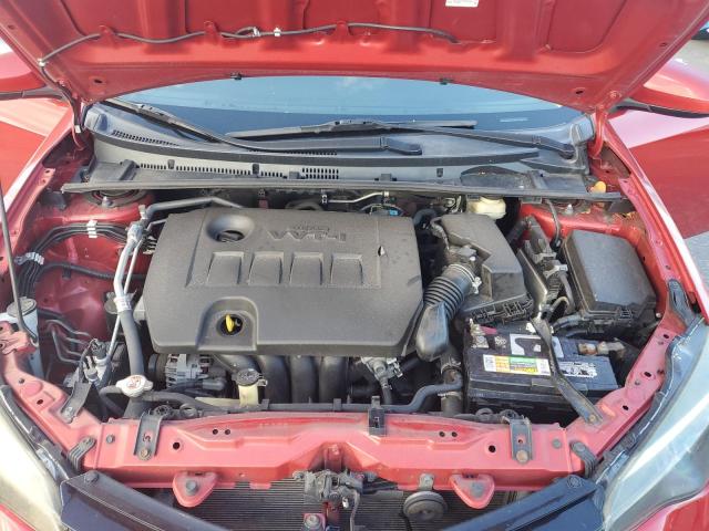 5YFBURHE2HP712982 - 2017 TOYOTA COROLLA L RED photo 11