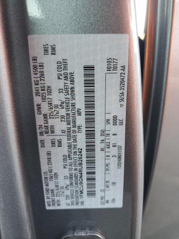 1FMCU9GN4RUB26242 - 2024 FORD ESCAPE ACTIVE Күміс фото 12