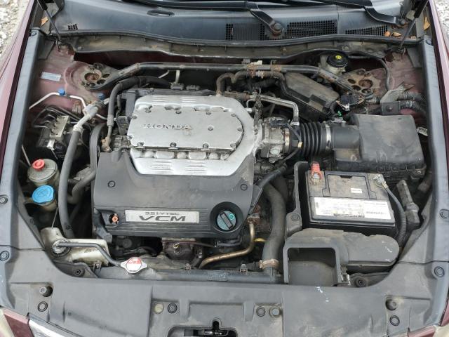 1HGCP36879A020827 - 2009 HONDA ACCORD EXL მუქწითელი ფოტო 11
