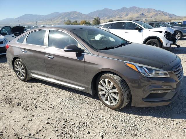 5NPE34AF1HH484685 - 2017 HYUNDAI SONATA SPORT BROWN photo 4