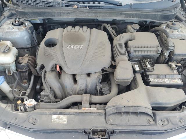 5NPEC4AC6DH596883 - 2013 HYUNDAI SONATA SE GRAY photo 11
