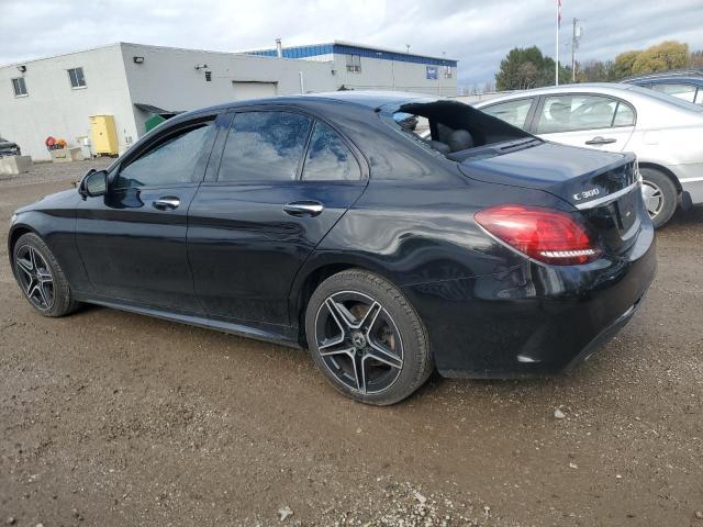 55SWF8EB8KU317447 - 2019 MERCEDES-BENZ C 300 4MATIC BLACK photo 2