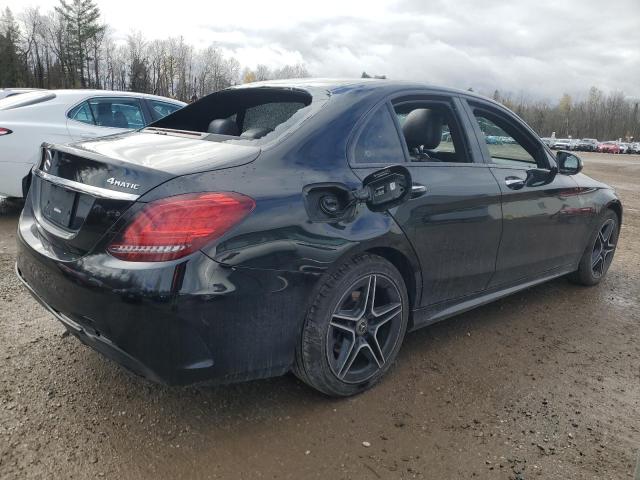 55SWF8EB8KU317447 - 2019 MERCEDES-BENZ C 300 4MATIC BLACK photo 3