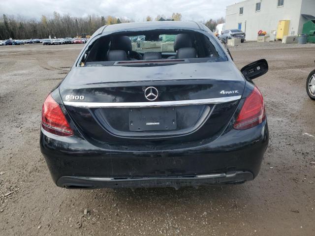 55SWF8EB8KU317447 - 2019 MERCEDES-BENZ C 300 4MATIC BLACK photo 6