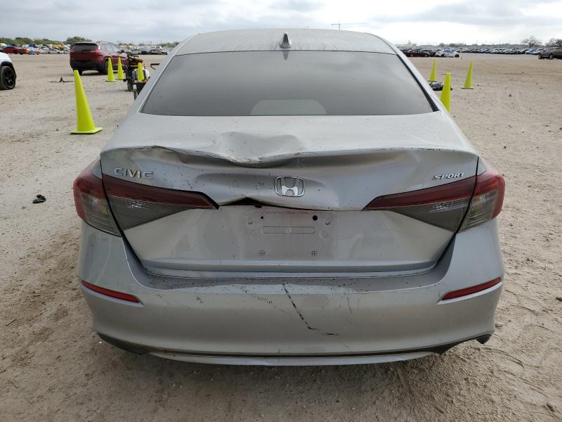 2HGFE2F53SH505427 - 2025 HONDA CIVIC SPORT SILVER photo 6