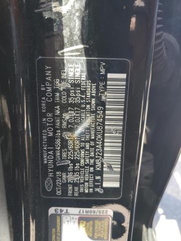 KM8J23A40KU874549 - 2019 HYUNDAI TUCSON SE BLACK photo 13