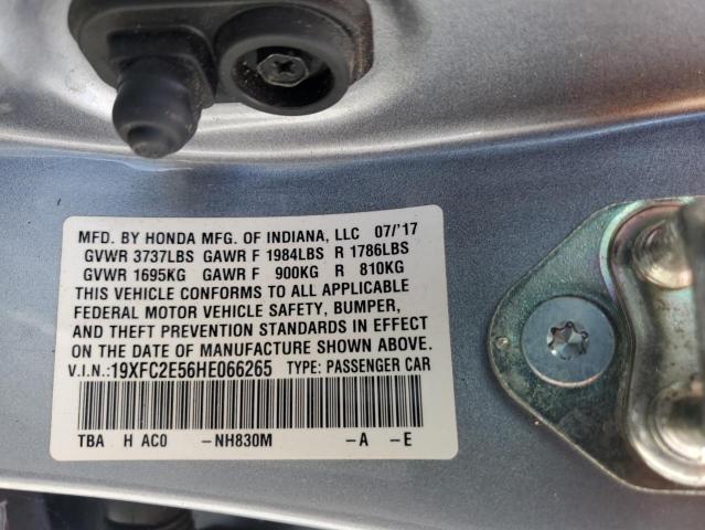 19XFC2E56HE066265 - 2017 HONDA CIVIC LX 银色 照片 13