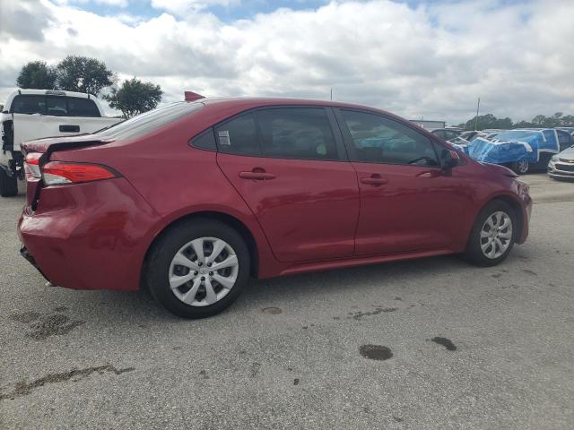 JTDEPMAE4NJ212677 - 2022 TOYOTA COROLLA LE 红色 照片 3