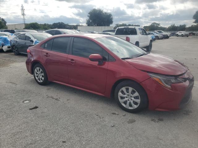 JTDEPMAE4NJ212677 - 2022 TOYOTA COROLLA LE 红色 照片 4