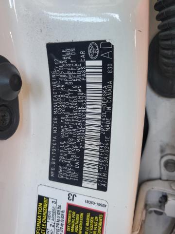 2T1BU4EE3CC865337 - 2012 TOYOTA COROLLA BASE 白色 照片 13