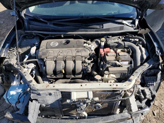 3N1AB7AP7DL681756 - 2013 NISSAN SENTRA S BLACK photo 11