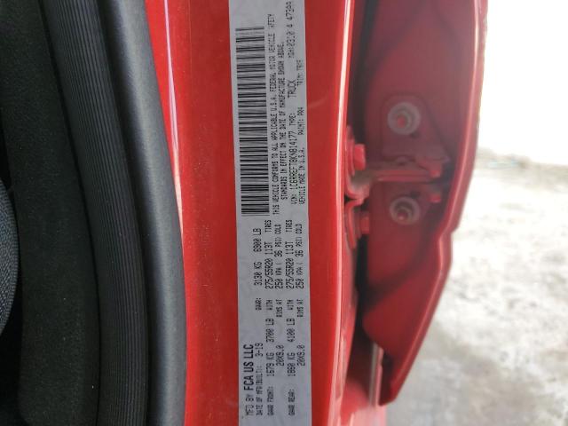 1C6RREFT8KN814177 - 2019 RAM 1500 BIG HORN/LONE STAR RED photo 12