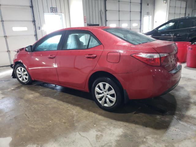 2T1BURHE8FC400503 - 2015 TOYOTA COROLLA L BURGUNDY photo 2