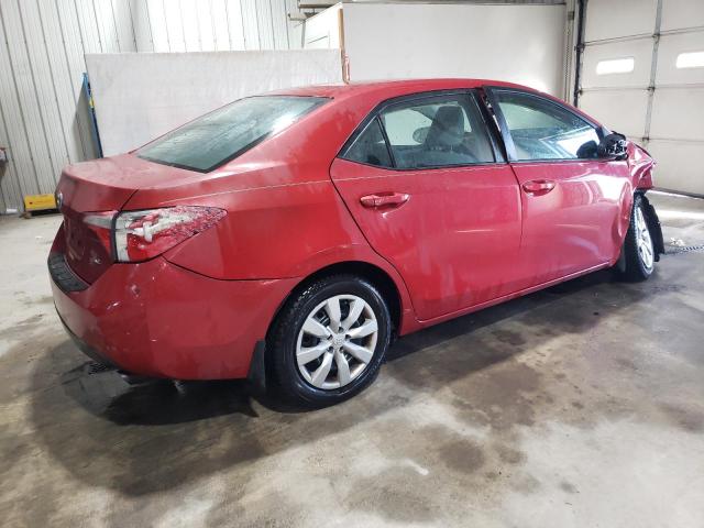 2T1BURHE8FC400503 - 2015 TOYOTA COROLLA L BURGUNDY photo 3