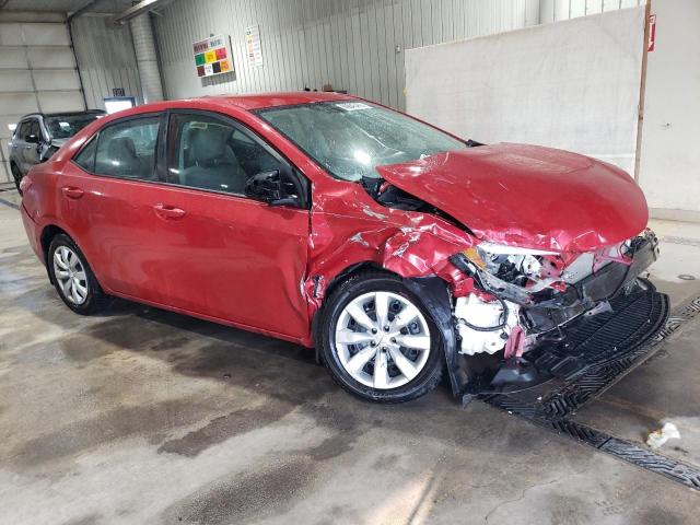 2T1BURHE8FC400503 - 2015 TOYOTA COROLLA L BURGUNDY photo 4