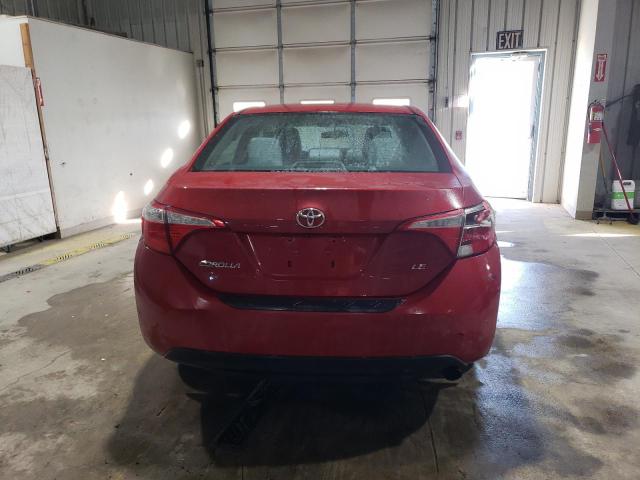 2T1BURHE8FC400503 - 2015 TOYOTA COROLLA L BURGUNDY photo 6