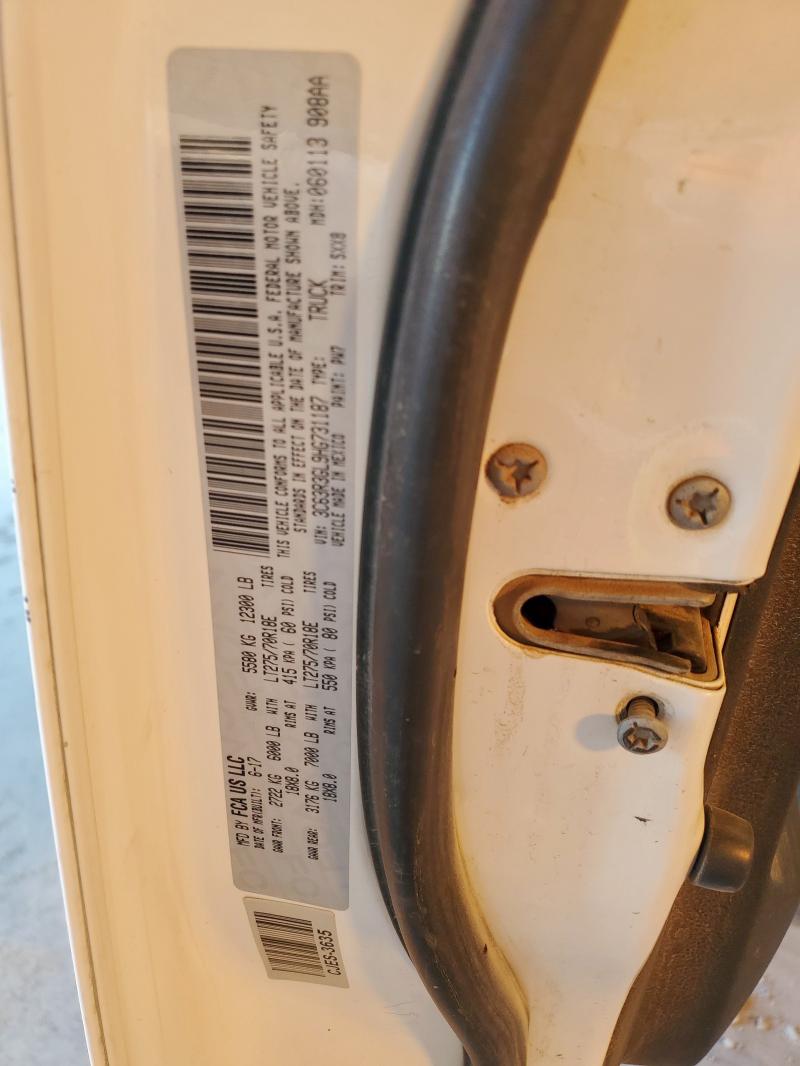 3C63R3GL9HG731187 - 2017 RAM 3500 ST თეთრი ფოტო 12