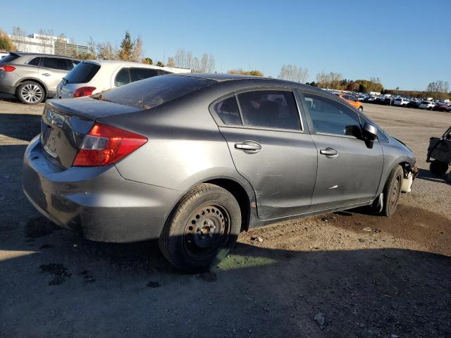 2HGFB2F42CH035182 - 2012 HONDA CIVIC LX GRAY photo 3