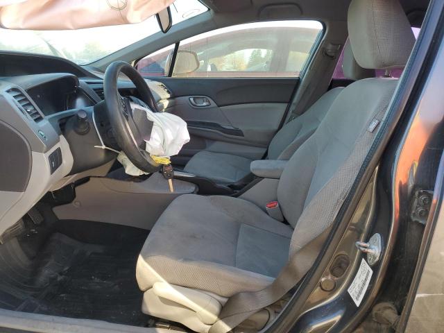 2HGFB2F42CH035182 - 2012 HONDA CIVIC LX GRAY photo 7