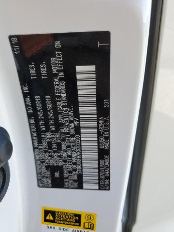 5TDKZRFH7KS303390 - 2019 TOYOTA HIGHLANDER SE 白色 照片 13