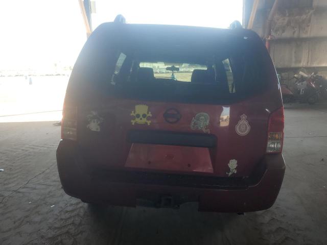 5N1AR18U87C629453 - 2007 NISSAN PATHFINDER LE Կարմիր լուսանկար 6