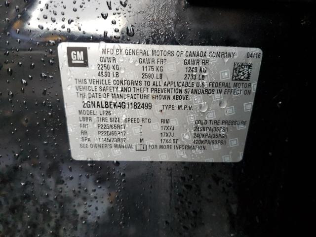 2GNALBEK4G1182499 - 2016 CHEVROLET EQUINOX LS BLACK photo 13