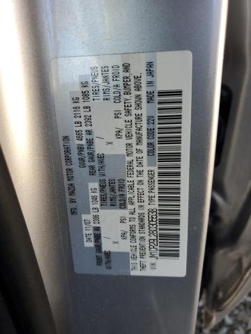 JM1CR29L280305538 - 2008 MAZDA 5 Gümüş fotoğraf 12