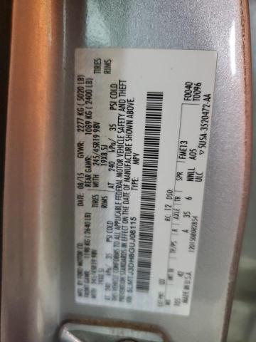 5LMTJ3DH8GUJ08115 - 2016 LINCOLN MKC RESERVE Plata foto 13