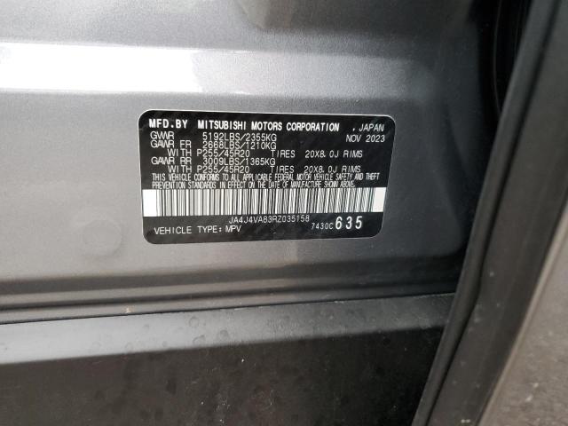 JA4J4VA83RZ035158 - 2024 MITSUBISHI OUTLANDER SE GRAY photo 13