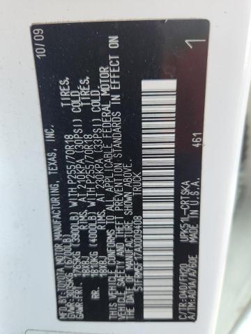 5TFRM5F17AX009408 - 2010 TOYOTA TUNDRA DOUBLE CAB SR5 SILVER photo 13