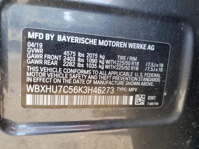 WBXHU7C56K3H46273 - 2019 BMW X1 SDRIVE28I GRAY photo 13