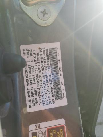 JHMZE2H70AS021263 - 2010 HONDA INSIGHT EX GRAY photo 12