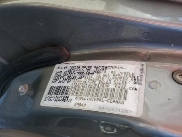 4T1BF22K3VU014830 - 1997 TOYOTA CAMRY CE 灰色 照片 13