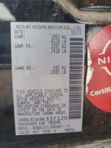 1N4BL4CVXRN337120 - 2024 NISSAN ALTIMA SR GRAY photo 12