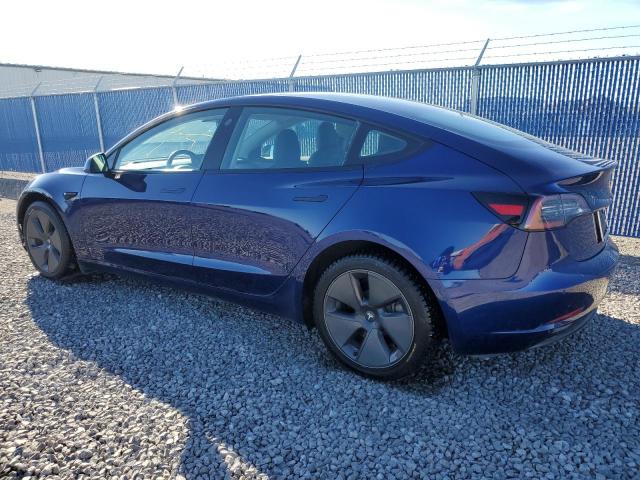 5YJ3E1EBXNF324208 - 2022 TESLA MODEL 3 BLUE photo 2