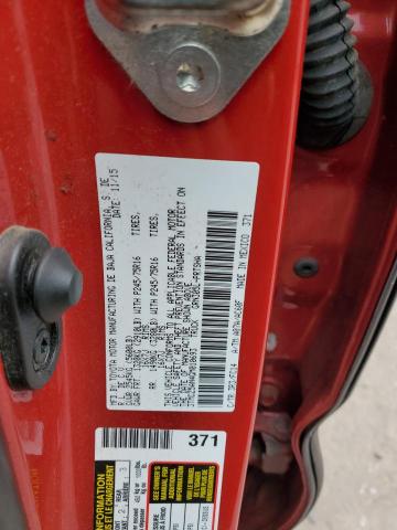 3TMCZ5AN4GM010693 - 2016 TOYOTA TACOMA DOUBLE CAB Czerwony zdjęcie 12