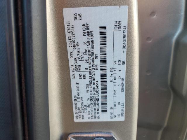 1FMCU9HD1JUC54514 - 2018 FORD ESCAPE SEL Алтын фото 13