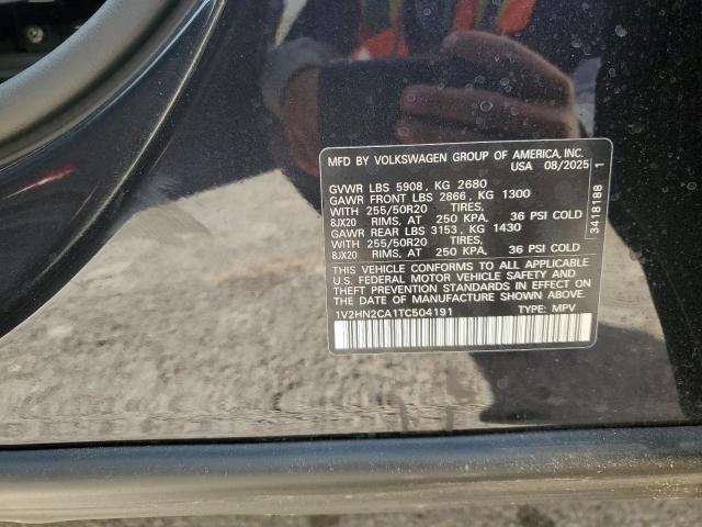 1V2HN2CA1TC504191 - 2026 VOLKSWAGEN ATLAS SE BLACK photo 13