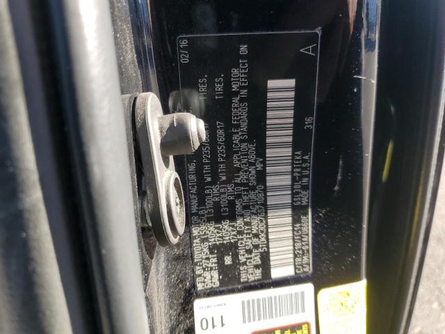 5TDKK3DC7GS710870 - 2016 TOYOTA SIENNA LE BLACK photo 14