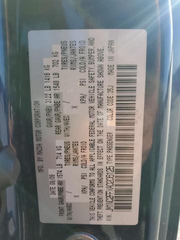 JM1NC2FFXA0206125 - 2010 MAZDA MX-5 MIATA BLUE photo 12