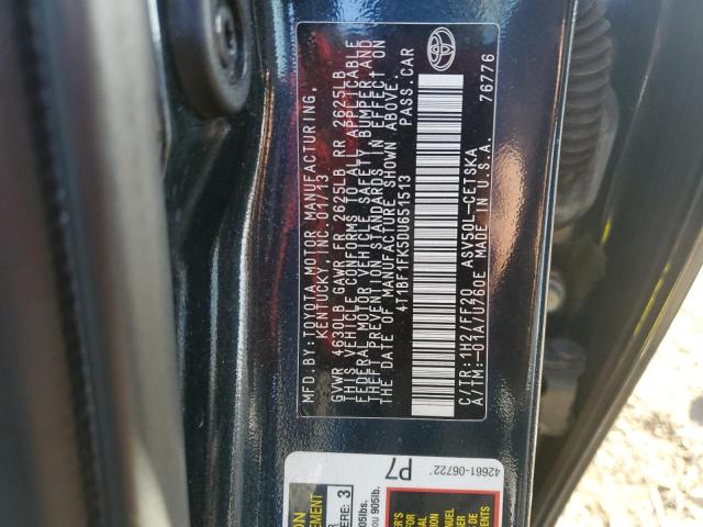 4T1BF1FK5DU651513 - 2013 TOYOTA CAMRY L CHARCOAL photo 12