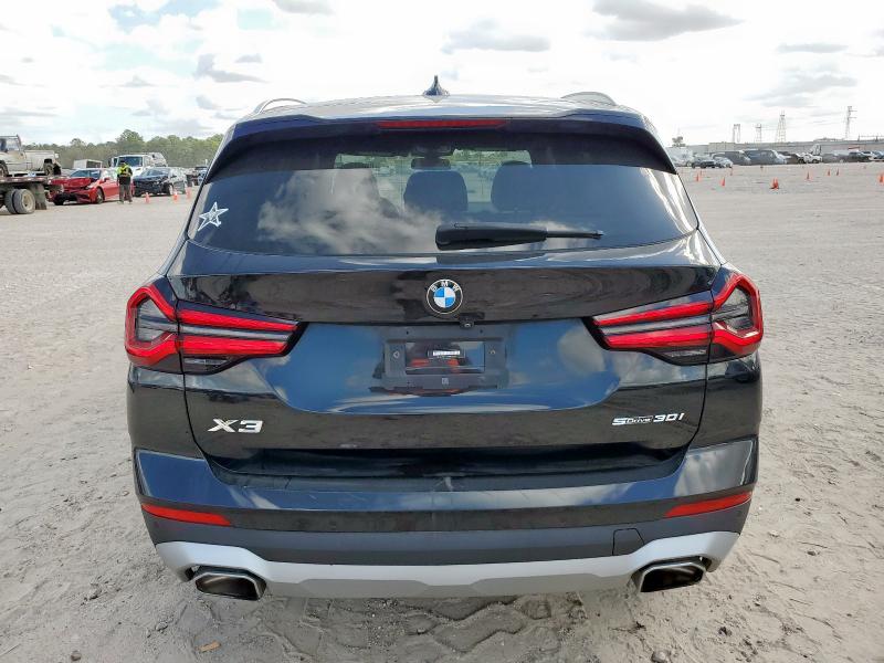 5UX43DP07N9L19290 - 2022 BMW X3 SDRIVE30I BLACK photo 6
