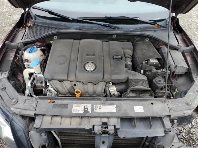 1VWBP7A30CC053299 - 2012 VOLKSWAGEN PASSAT SE წითელი ფოტო 11