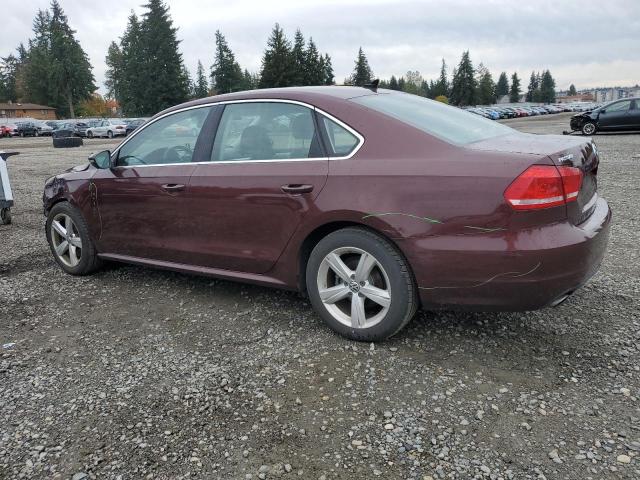 1VWBP7A30CC053299 - 2012 VOLKSWAGEN PASSAT SE წითელი ფოტო 2