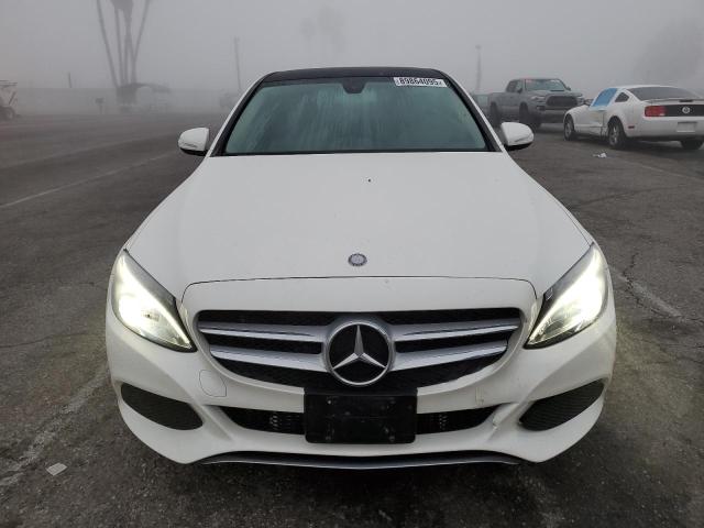 55SWF4KB2FU013713 - 2015 MERCEDES-BENZ C 300 4MATIC WHITE photo 5