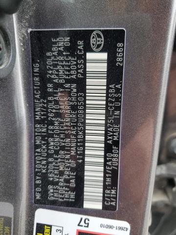 4T1G11BK5PU086503 - 2023 TOYOTA CAMRY SE NIGHT SHADE GRAY photo 13