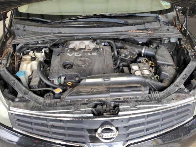 5N1BV28U28N112984 - 2008 NISSAN QUEST S BLACK photo 12