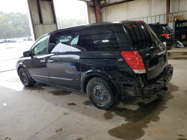 5N1BV28U28N112984 - 2008 NISSAN QUEST S BLACK photo 2