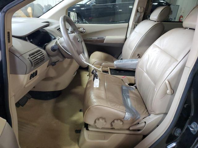 5N1BV28U28N112984 - 2008 NISSAN QUEST S BLACK photo 7