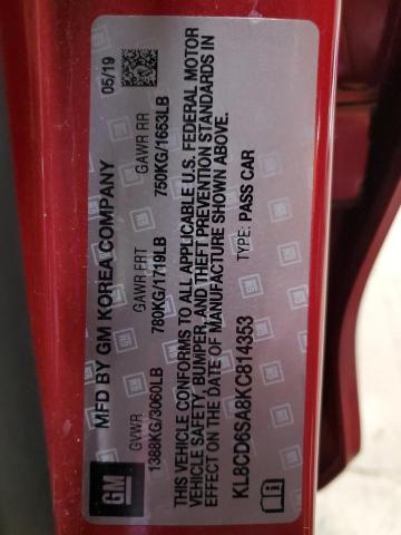 KL8CD6SA8KC814353 - 2019 CHEVROLET SPARK 1LT Rosa Foto 12